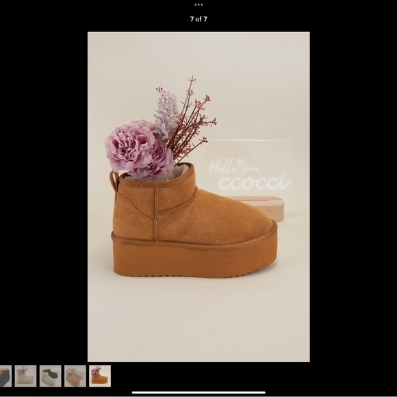 Soda benji-m tan platform, faux fur boot. New with box. - Picture 1 of 8